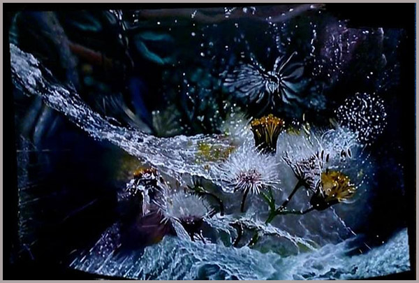 Fight Against the Elements - dramatic still life oil painting on canvas by Ukrainian artist Matish, 50x70cm