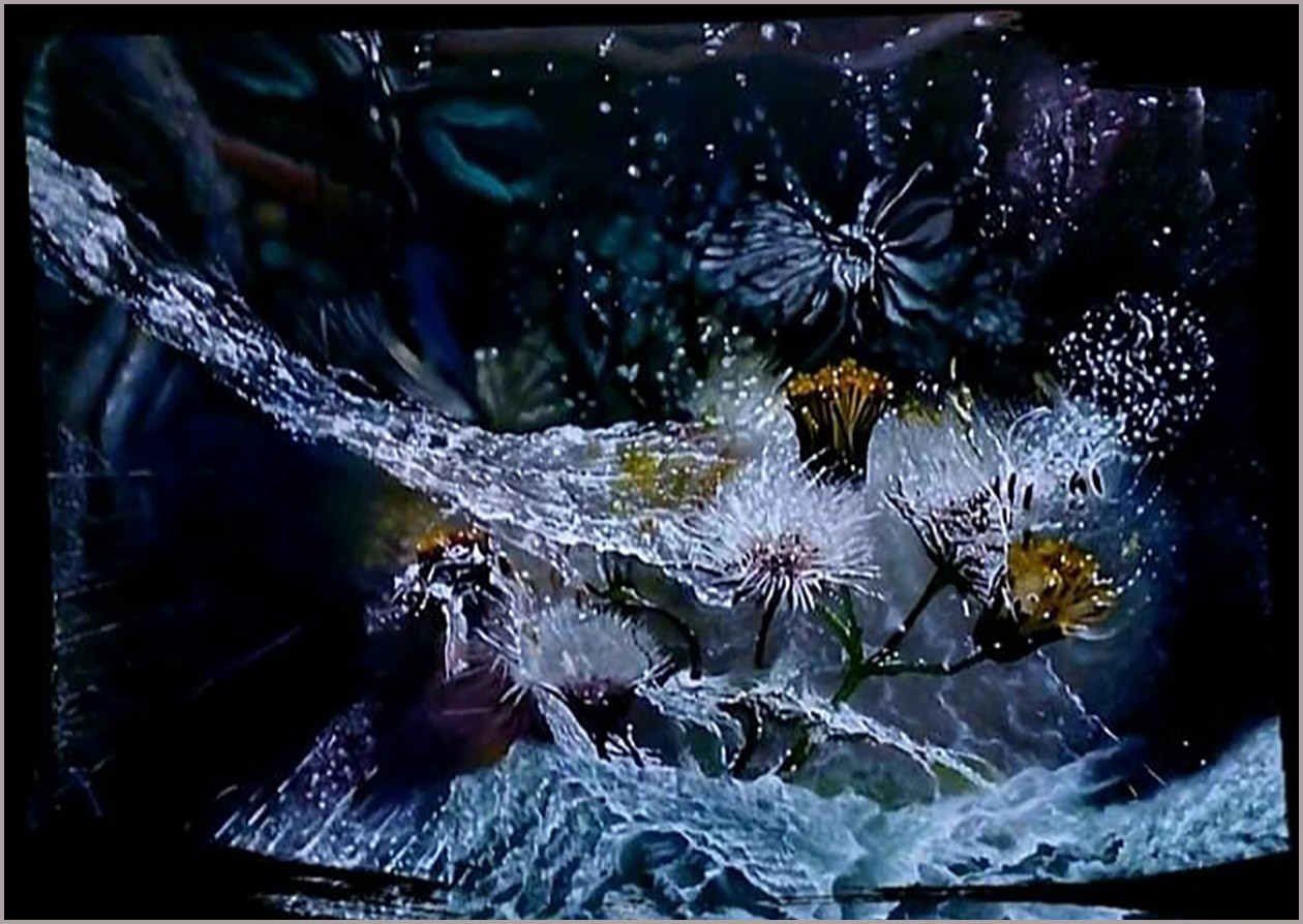 Fight Against the Elements oil painting by Ukrainian artist Matish - dandelions symbolizing freedom and independence on canvas 50x70cm